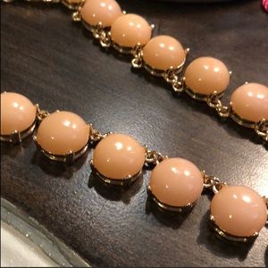J. Crew peach statement necklace